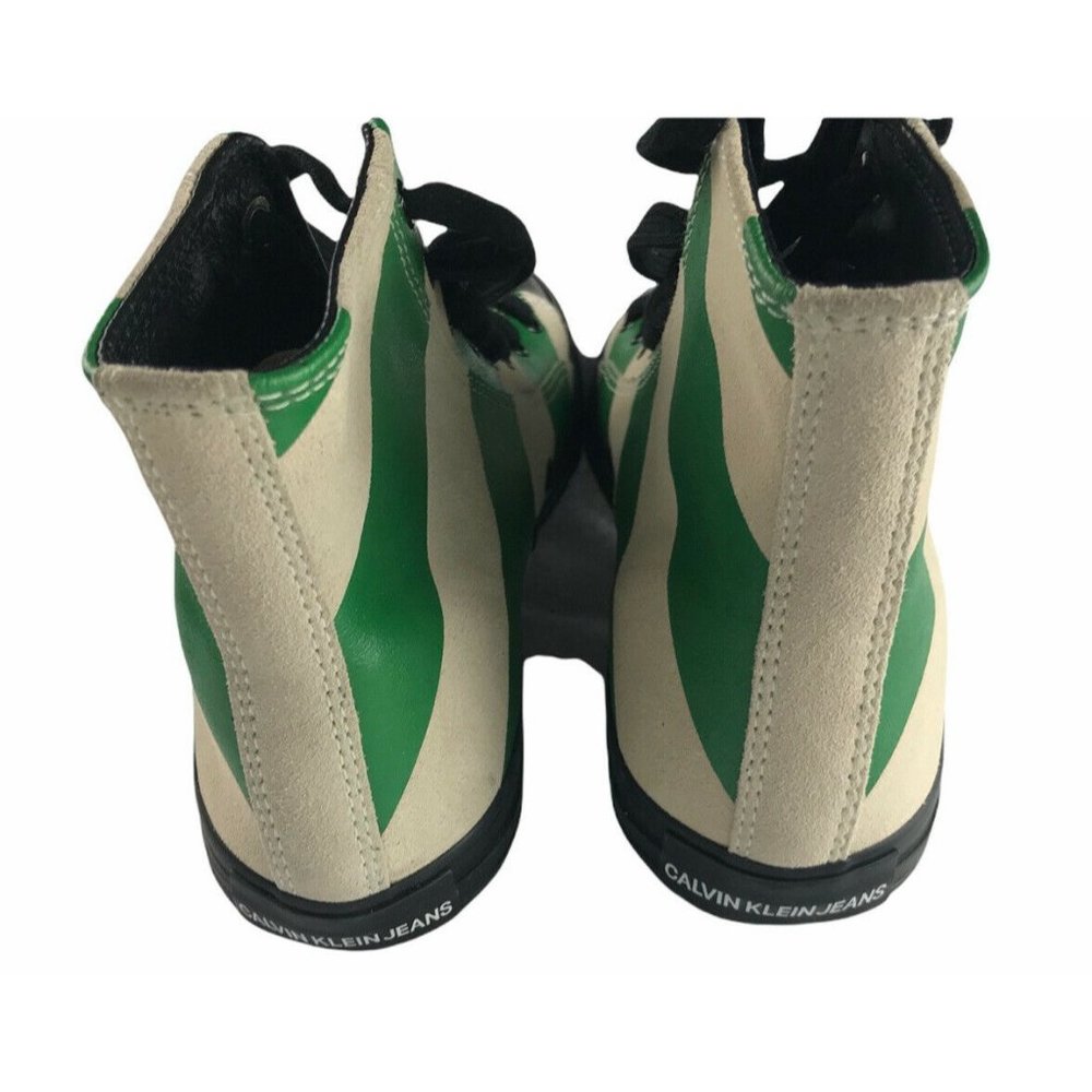 CALVIN KLEIN Carizma High Top Striped Suede Sneake - Picture 4 of 12